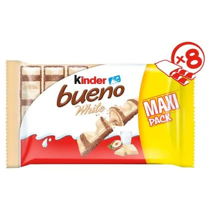 KINDER BUENO WHITE PACK DE 8PCS