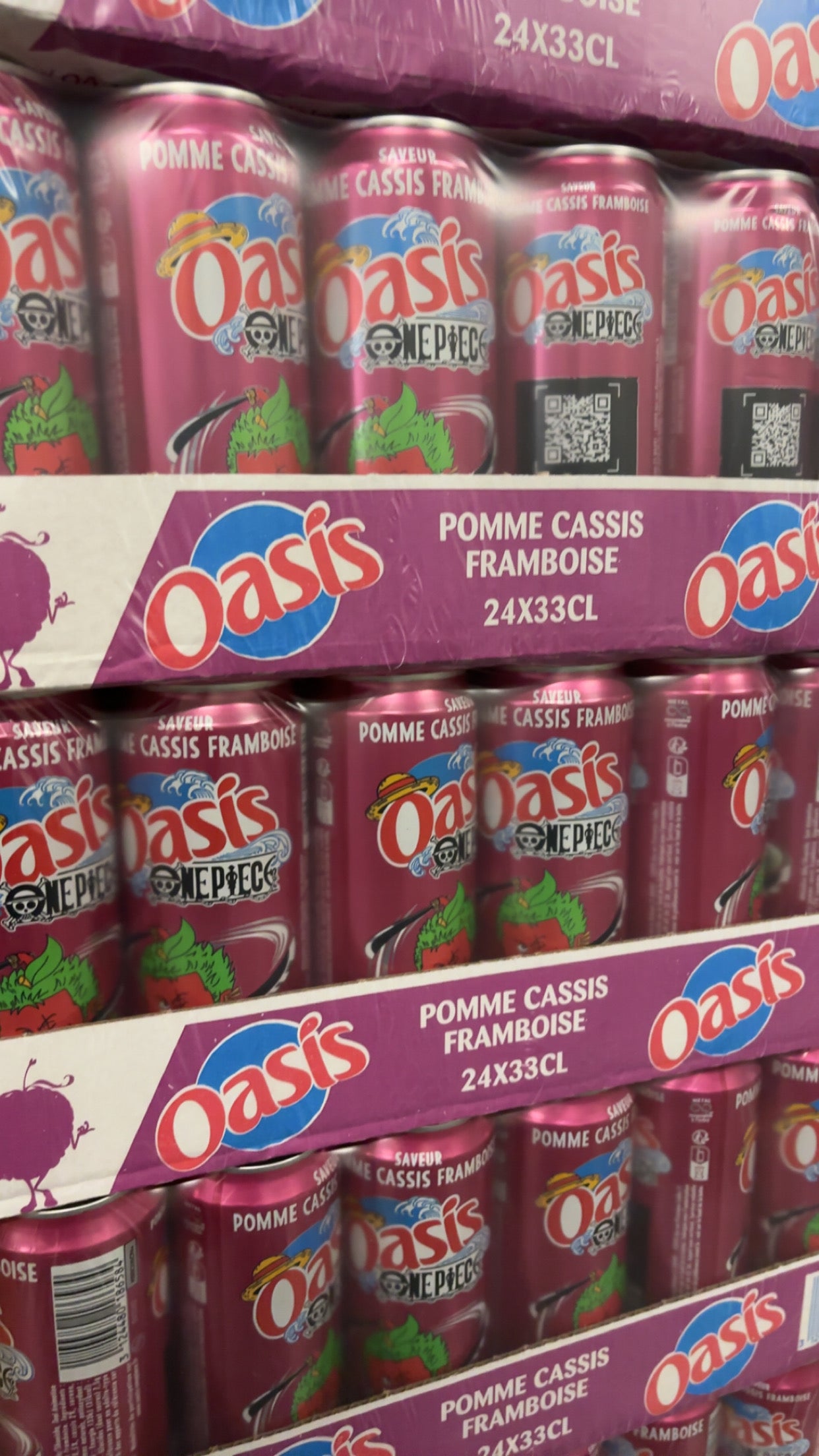 OASIS POMME-CASSIS-FRAMBOISE PACK DE 24*33CL