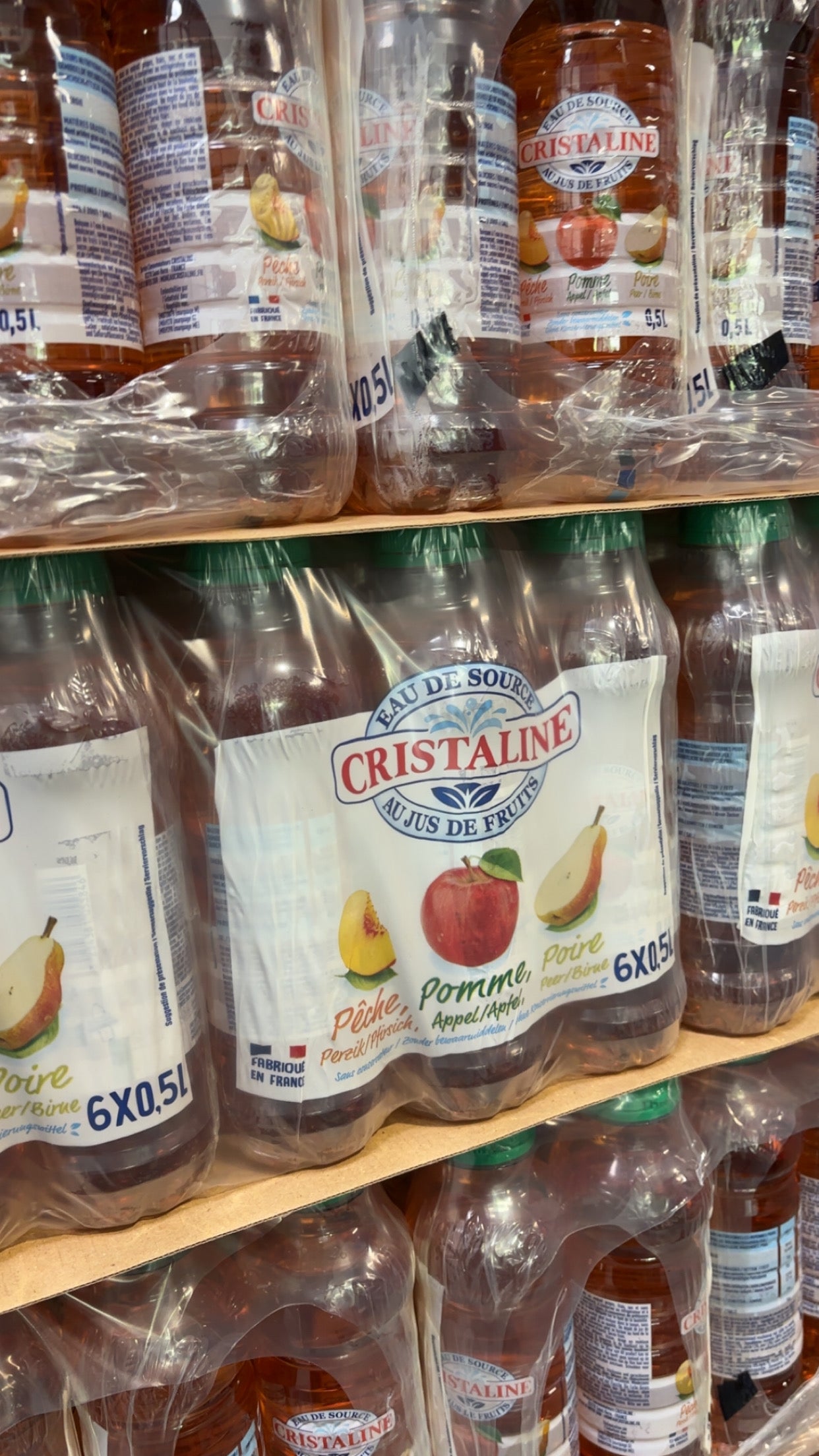 CRISTALINE PECHE-POMME-POIRE PACK DE 6*50CL