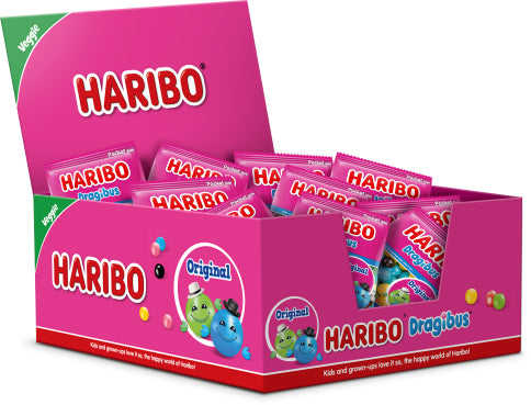 HARIBO DRAGIBUS CARTON DE 18X80GR