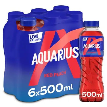 AQUARIUS RED PEACH PACK DE 6*50CL