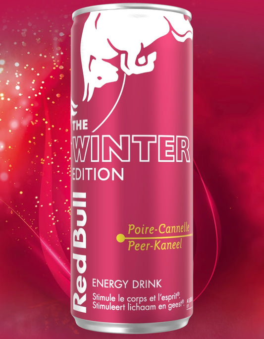 RED BULL WINTER ÉDITION POIRE-CANNELLE PACK DE 24*25CL