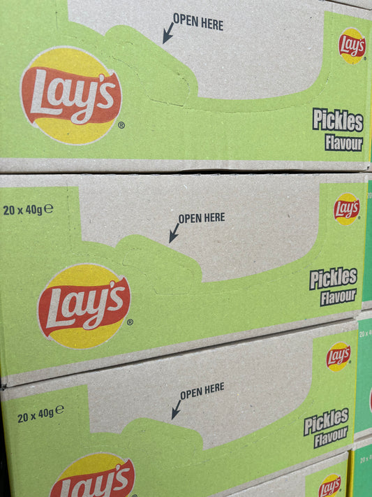 LAYS PICKLES CARTON DE 20*40GR