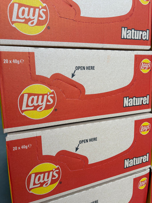 LAYS NATUREL CARTON DE 20*40GR