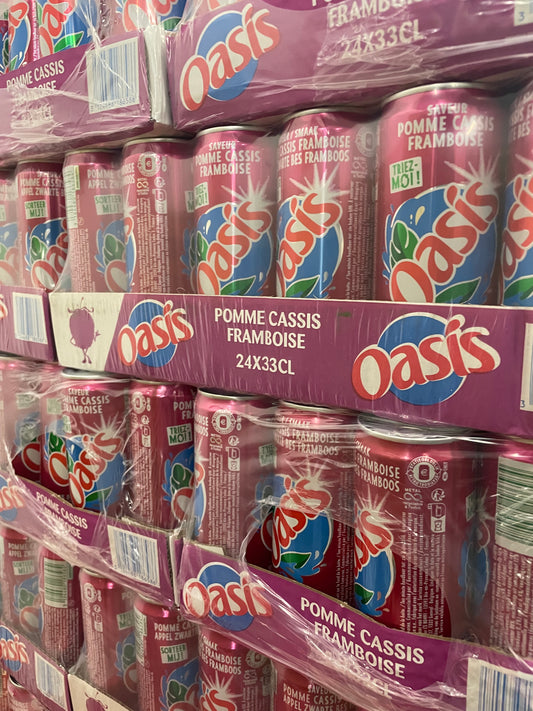 OASIS POMME-CASSIS-FRAMBOISE PACK DE 24*33CL